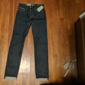 NWT Goodfellow & Co 100% Cotton 14oz selvedge Slim Straight Demin Jeans
